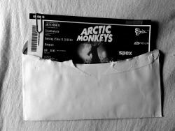 beingalexturnerisascience:  Arctic Monkeys TicketNovember 5th,