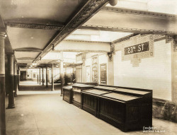 onceuponatown:  New York, 23rd Street Station, of The New IRT,