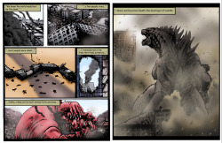 Godzilla trailer in comic format