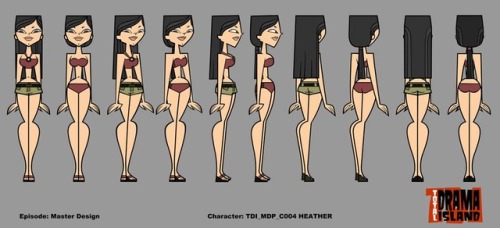 tovio-rogers:heather from total drama island and the ref i used. fun stuff 