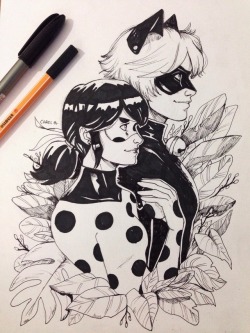 carolgpr:Miraculous Ladybug for Day 9 of Inktober