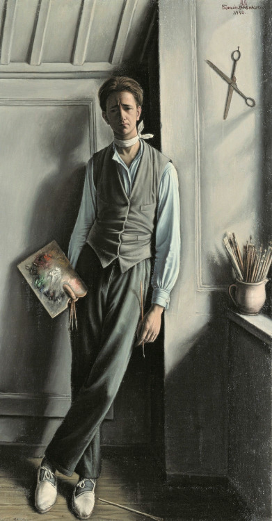 monsieurlabette:  François Barraud (1899-1934) Switzerland.Selfportrait,