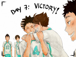 silencedmoment:  Day7: Victory 30 day iwaoi challenge 