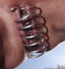 pussymodsgaloreSpiralling onto PMG! She has 12 piercings in her