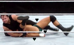 jasindarkblood:  ♥ Dean Ambrose Pins Cody Rhodes while exposing