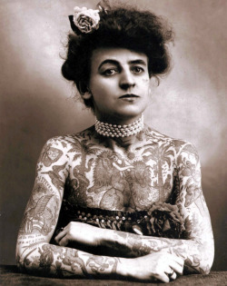 Maud Wagner, the first well know female tattooist in the United