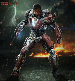 gibzthenabnibz:  xombiedirge:  Iron Man 3 Concept Art by Josh