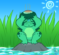 owlfluffs: Kappa Pond : Sunny Day ———————- Patreon