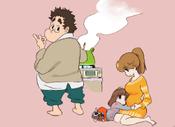 as-warm-as-choco:  The Mankanshoku Family (1, 2) by Sushio (すしお)