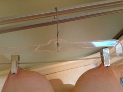 clipsnpins: clipsnpins:  Time to hang the slut up to dry! If