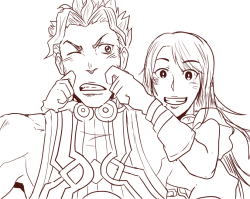 ponpekopon:  “Come on Reyn, smile!”“You should be the one