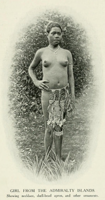 Melanesian woman, from Women of All Nations: A Record of Their Characteristics, Habits, Manners, Customs, and Influence, 1908. Via Internet Archive.