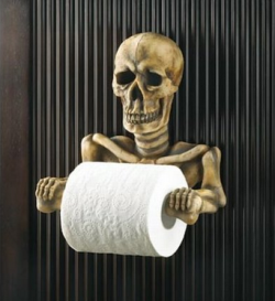 caitlynhetillica:   Skeleton Toilet Paper Holder Skeleton Salt