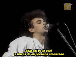 quiero-vivir-con-vos:  Soda Stereo, Festival de Viña 1987   