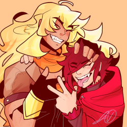 I love how @gloomy-eyes Draw Rubbles and Yangarang with big old
