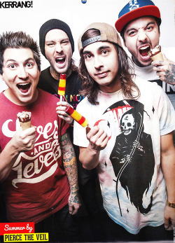 ptv-network:  Pierce the Veil - August, Kerrang! 2014 Calender