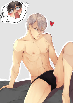 crimsonchainsnsfw:  I’m happy we now know what Victor’s underwear