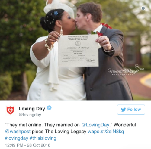 the-movemnt:  11 beautiful #LovingDay tweets that pay tribute to Loving v. Virginia on its 50th anniversary follow @the-movemnt 