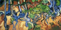 artist-vangogh: Tree roots, 1890, Vincent van Gogh Medium: oil,canvashttps://www.wikiart.org/en/vincent-van-gogh/tree-roots-1890