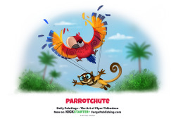 cryptid-creations:  Daily 1321. Parrotchute by Cryptid-Creations