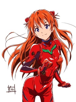 animeslovenija:  Asuka by animator Manamu Nii. 