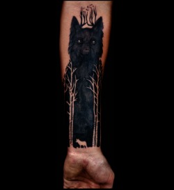 fuckyeahtattoos:  Nick Hart @ Deep Roots Tattoo in Seattle, WA