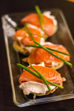 foodffs:  Mezcal-Cured Salmon with Cream Cheese Foam Really nice