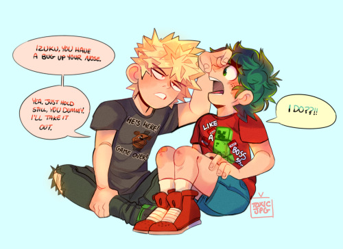 toxic–jpg:  kacchan looking for the eyelash bug 