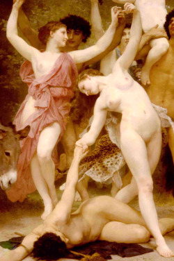 c0ssette:  “The Youth of Bacchus” detail,1884.William Bouguereau.