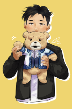 bunny-banchou: Beka with Otabear in some fine clothes for Day