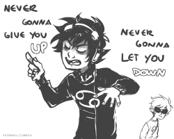 I just wanted to draw Karkat dramatically singing along to some