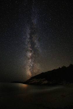 llbwwb:  Sand Beach Milky Way Acadia National Park (by Nate Levesque)