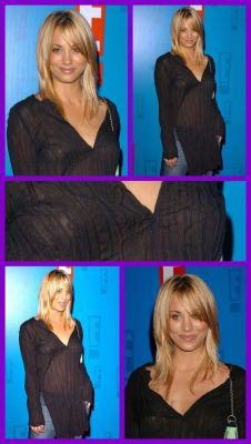 nude-celebz:  Caley Cuoco see through top