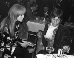 faithfullforever:Marianne Faithfull and Mick Jagger in Hamburg,