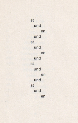 visual-poetry:  by ernst jandl (+) from the book »konkrete