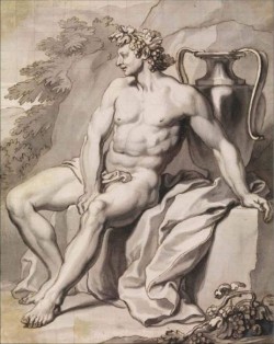 Francesco Bartolozzi (1727-1815) - Bacchus and Mars, mixed media,