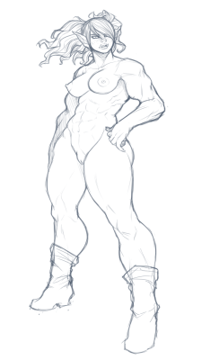 unifawn:  Sometimes I just like to draw naked tough orc women