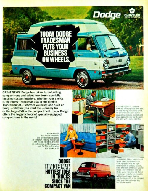 vintagepromotions:  Advertisement for the Dodge Tradesman 108
