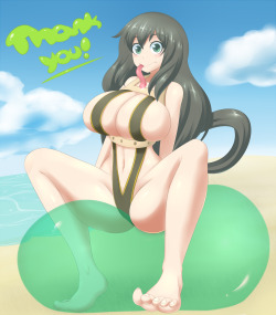 sliceofppai: May’s Patreon pic featured Asui Tsuyu from that