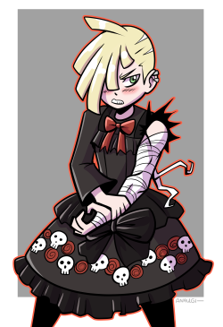 captainanaugi:  Gladion in a dress! what a cutie. commission