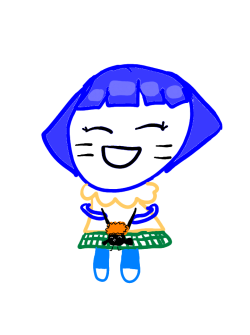 jmarieallenpoe:  To Support Hinata’s Knitting, I doodled Himawari