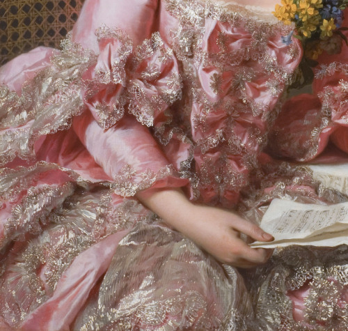 detailsofpaintings:Alexander Roslin, The Artist Marie-Suzanne Giroust (detail)1770