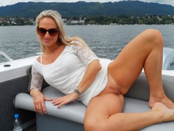 girlsgoingcommando3:  Blonde commando 6
