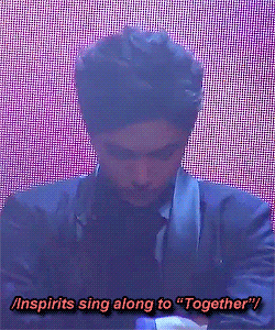 pawjohnny-archive: Myungsoo starting to cry as he heard how fans