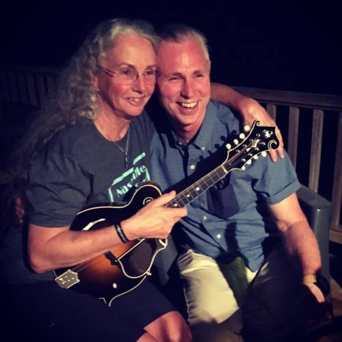 <p>Well, here’s a first. One of our dear veteran campers adopted an amazing new Duff mandolin tonight and the maker himself happened to be in town and was able to present the mandolin to her in person and it all happened right on our back porch because #nashvillemandolincamp A beautiful thing when an instrument finds its home… #duffmandolins #mandolin #serendipity  (at Fiddlestar)</p>