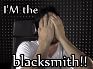 tinyblogtim:  Oh no! Have we witnessed the death of a Markimeme??Holy Blacksmi Potatoes!