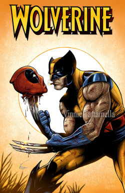 thecyberwolf:  Wolverine / Deadpool Created by Vinnie Tartamella (Vin