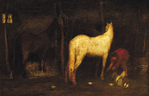 Albert Pinkham Ryder.Â In the Stable.Â 1911.