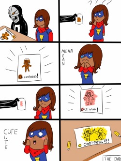 by jegcInspired by Lilo & Stitch, Kamala tries to get Robbie