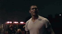 Randy Orton looking hot as hell in that white T-Shirt